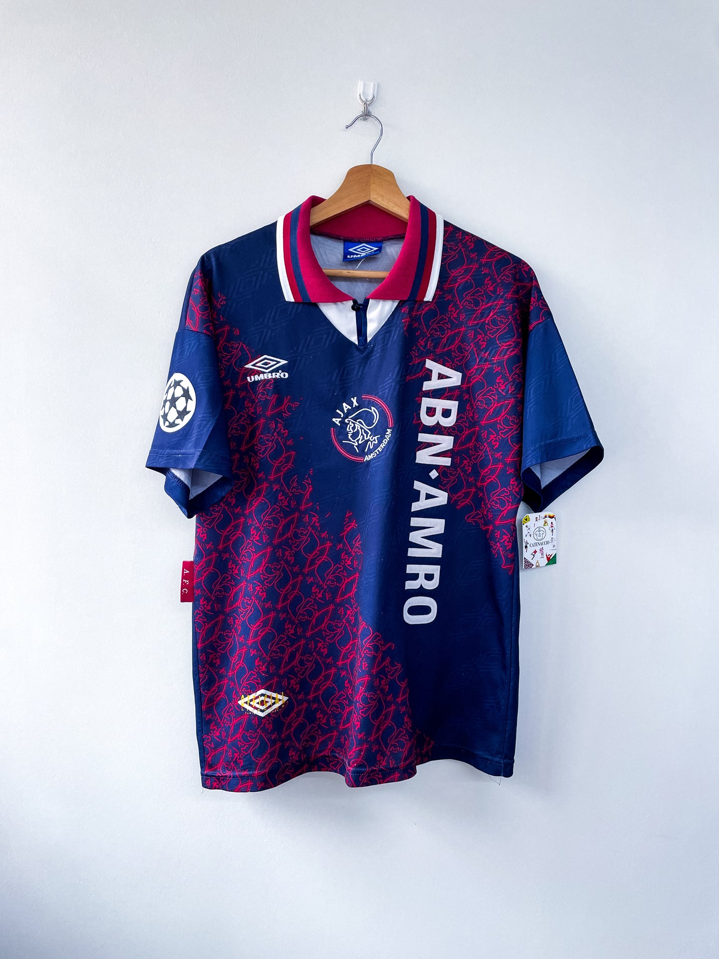 AJAX 1994/95 VISITANTE #15 KLUIVERT (M) UEFA CHAMPIONS LEAGUE