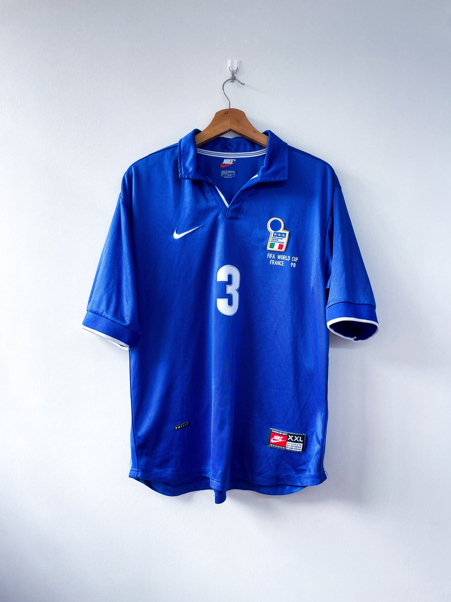 ITALIA FIFA WORLD CUP 1998 LOCAL #3 MALDINI (L) NIKE