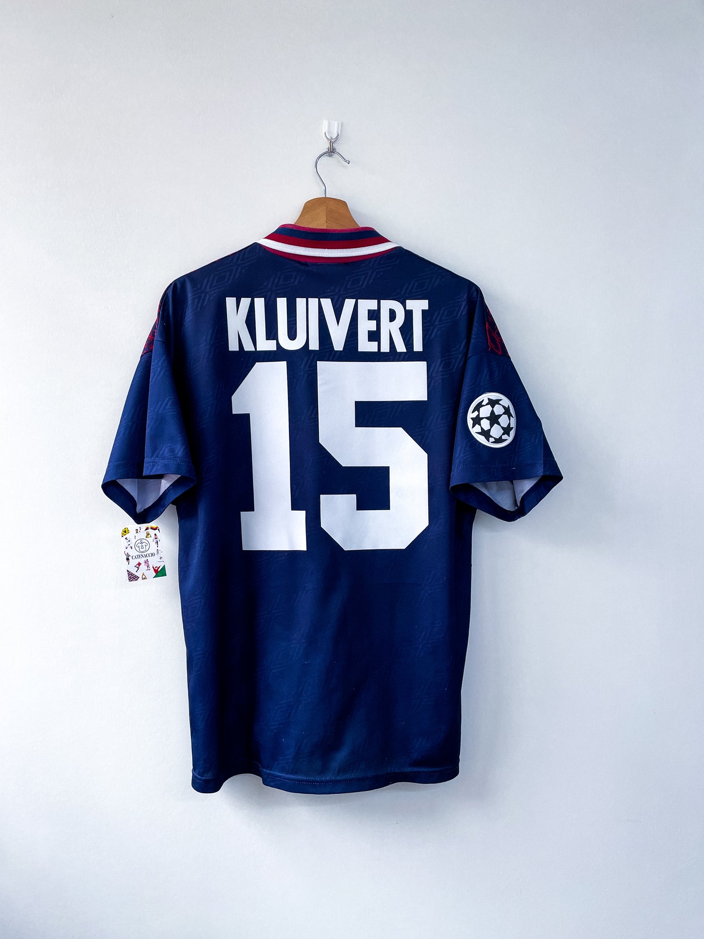 AJAX 1994/95 VISITANTE #15 KLUIVERT (M) UEFA CHAMPIONS LEAGUE