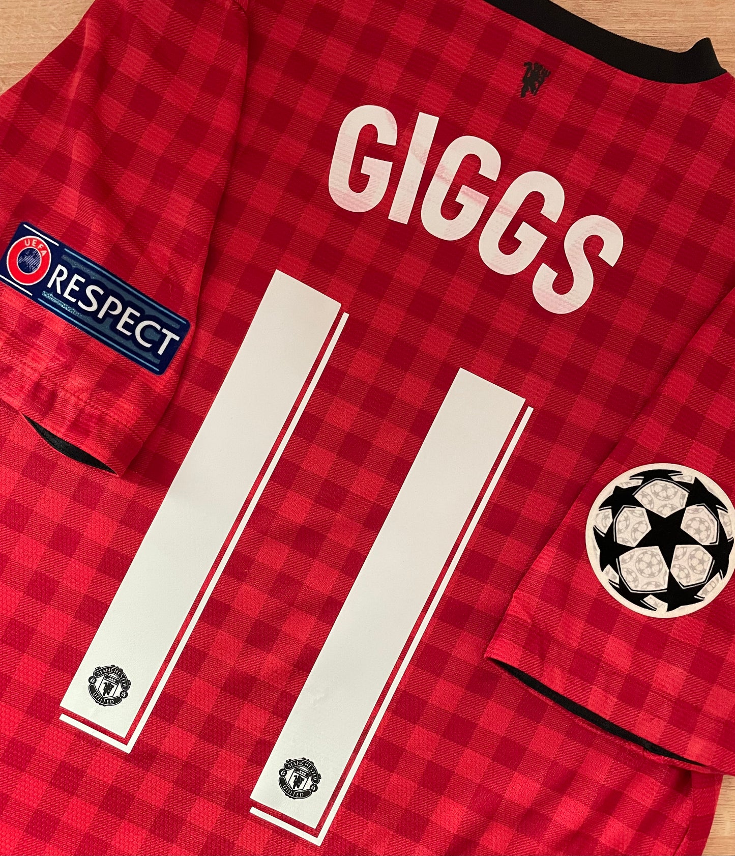 MANCHESTER UNITED 2012/13 UEFA CHAMPIONS LEAGUE LOCAL #11 RYAN GIGGS (M) NIKE