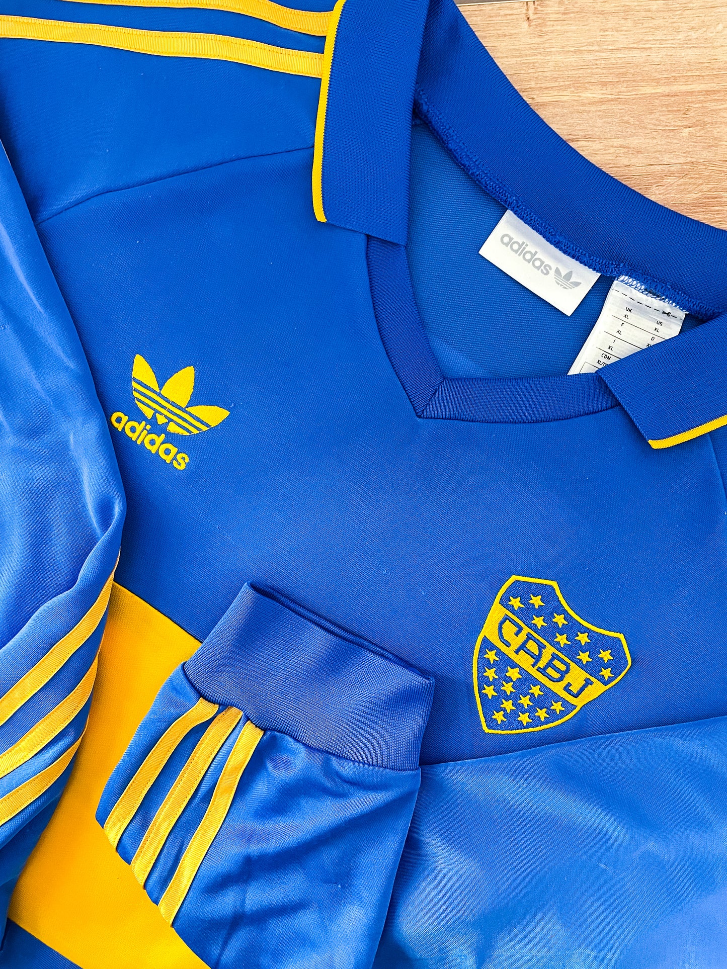 BOCA JUNIORS 1993 REMAKE LOCAL  #10 MANGAS LARGAS (L) ADIDAS