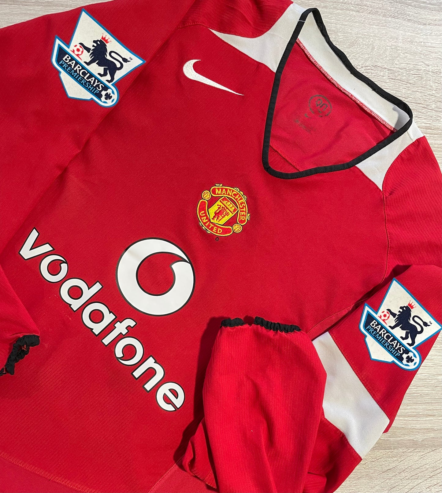 MANCHESTER UNITED 2004/06 LOCAL MANGAS LARGAS #10 v. NISTELROOY (S) NIKE