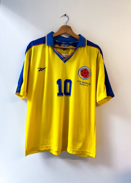 COLOMBIA 1998 LOCAL FIFA WORLD CUP  #10 VALDERRAMA REBOOK