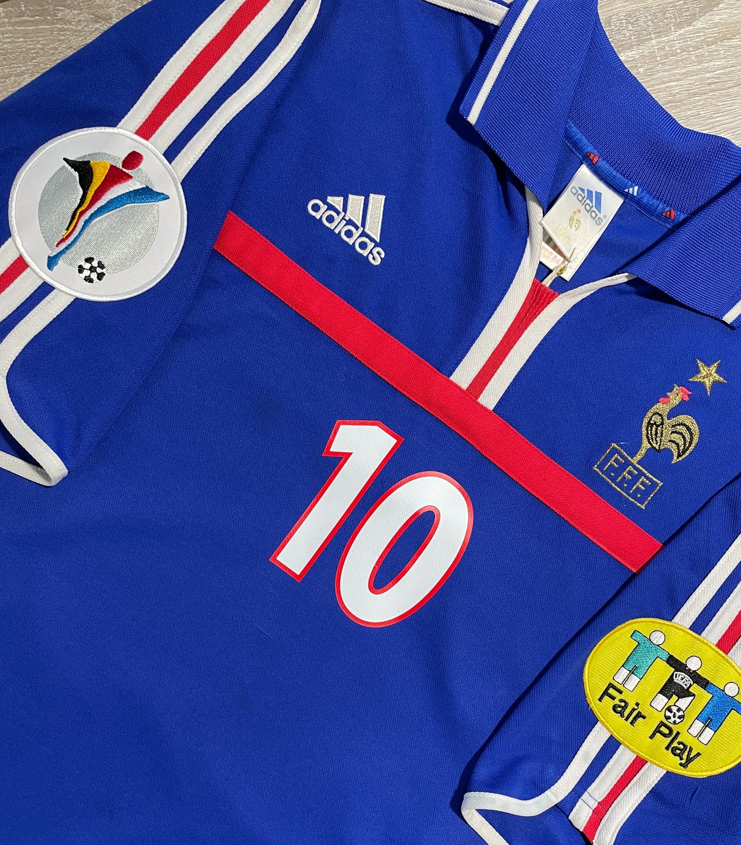 FRANCIA LOCAL EUROCOPA 2000  #10 ZIDANE  (L) ADIDAS